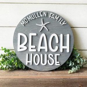 Personalized Beach House Sign, Beach Sign, Beach House Decor, Lake House Sign, Beach Decor, Beach Themed Decor, New Home Gift, Closing Gift, image 7