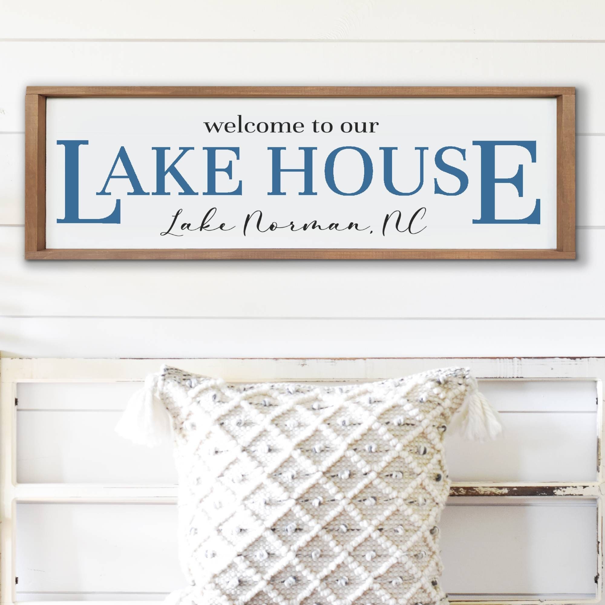 Personalized Wood Sign Lake Home Sign Lake Decor Farmhouse Etsy