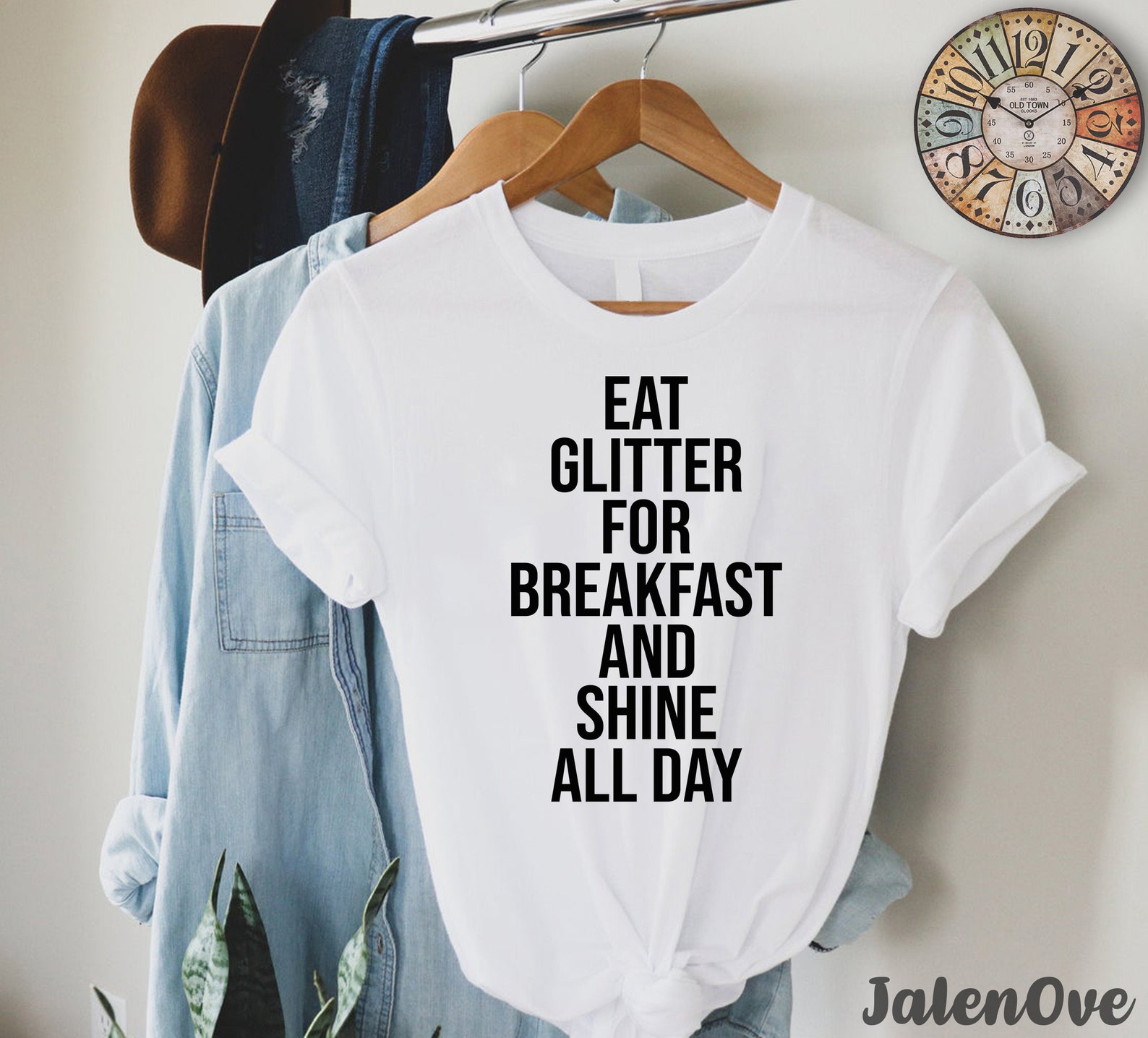 Eat glitter for breakfast and shine all day shirt | Etsy
