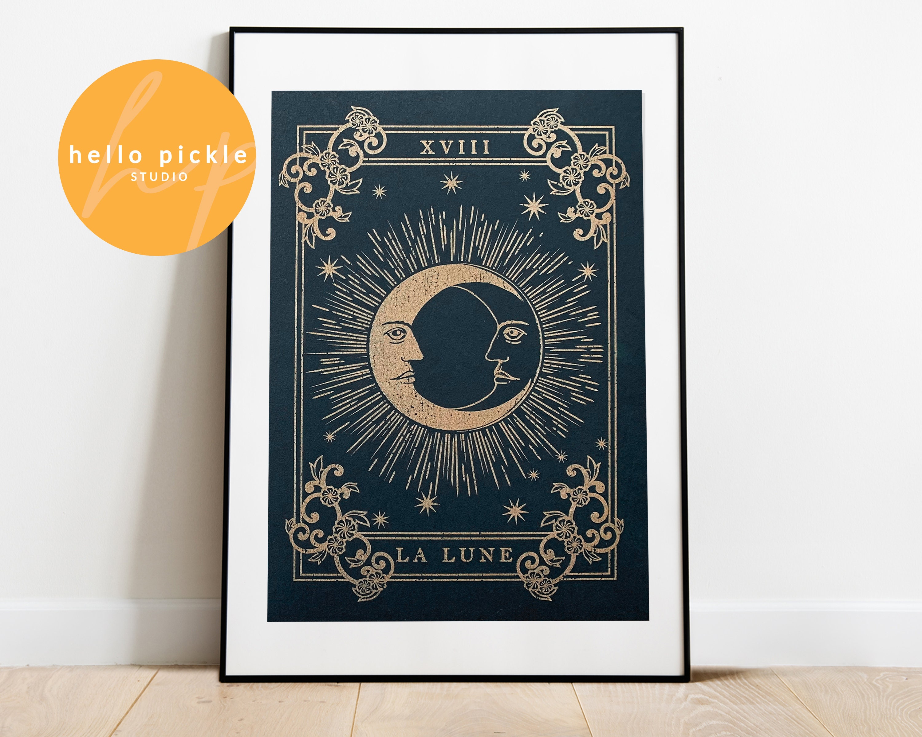 The Moon Tarot Card Wall Art Art Print