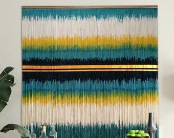 Large wall decor / Macrame wall hanging / Modern wall art / Geometric wall art Tapestry / Boho Backdrop for Living room bedroom