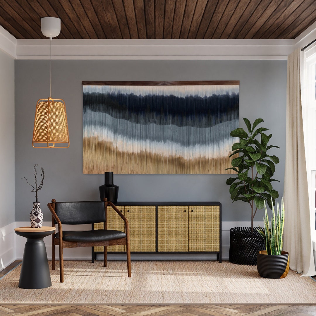 Large Boho Wall Decor Minimalist Wall Art Macrame Wall - Etsy