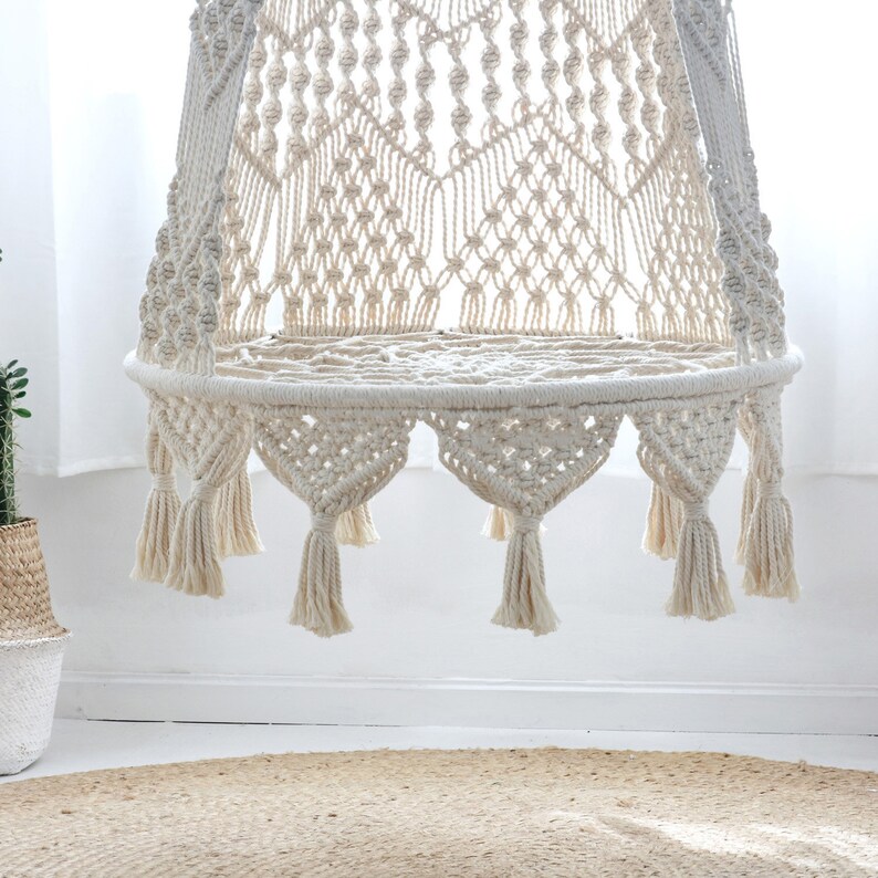 Hanging Chair Boho Chic Decor Hammock Chair for Farmhouse Etsy