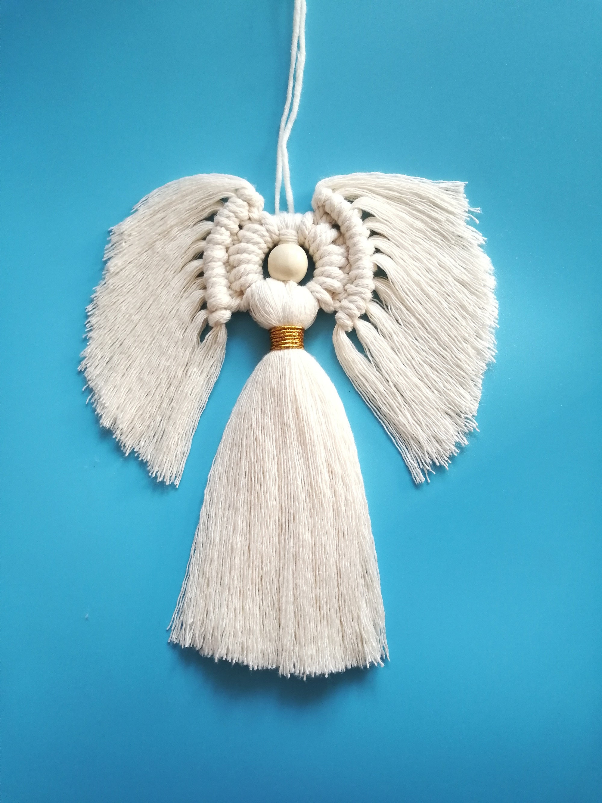 Diy Macrame Kit Macrame Angel Craft Kit With Macrame Pattern Etsy