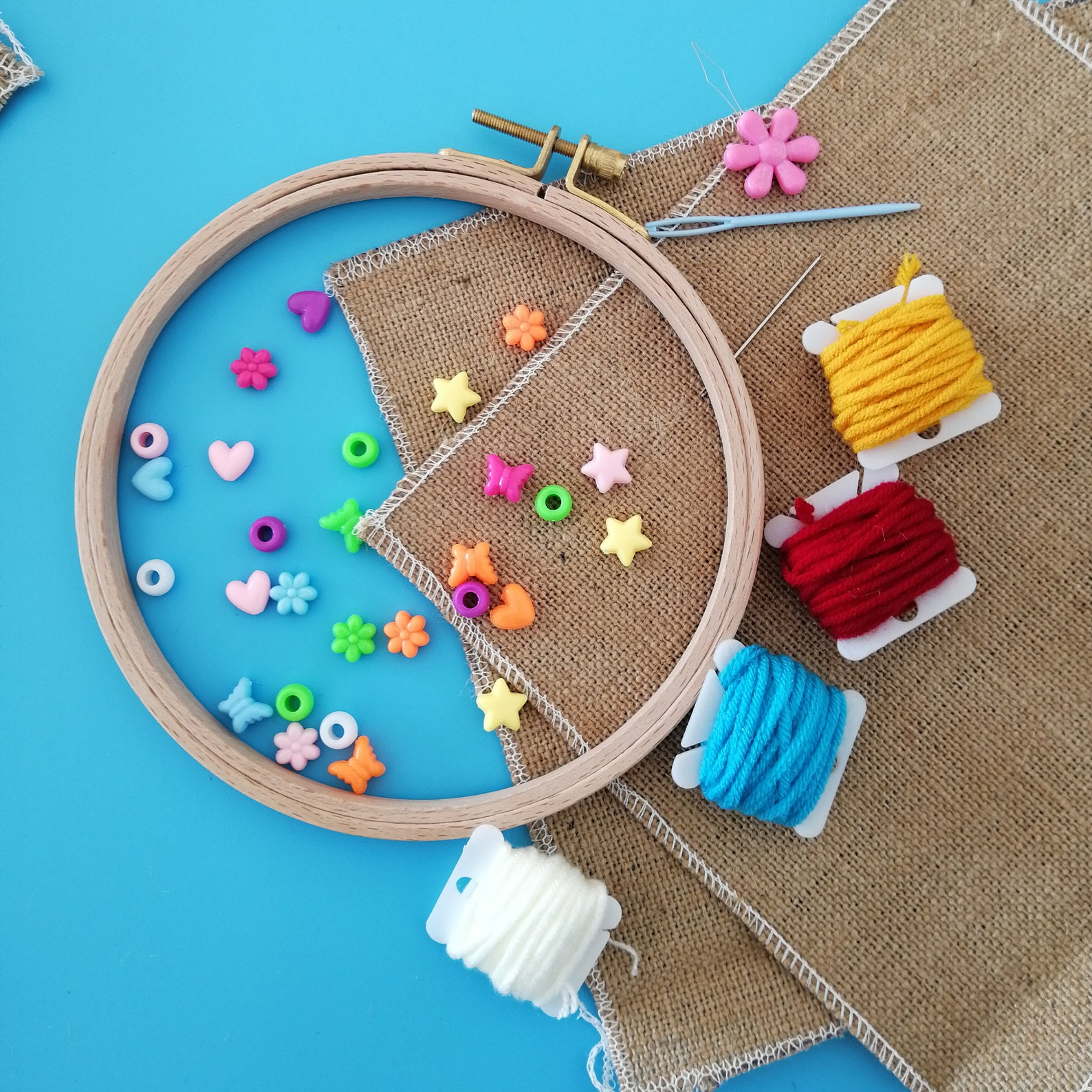 Learn to sew DIY Craft kit for kids / Montessori Preschool | Etsy