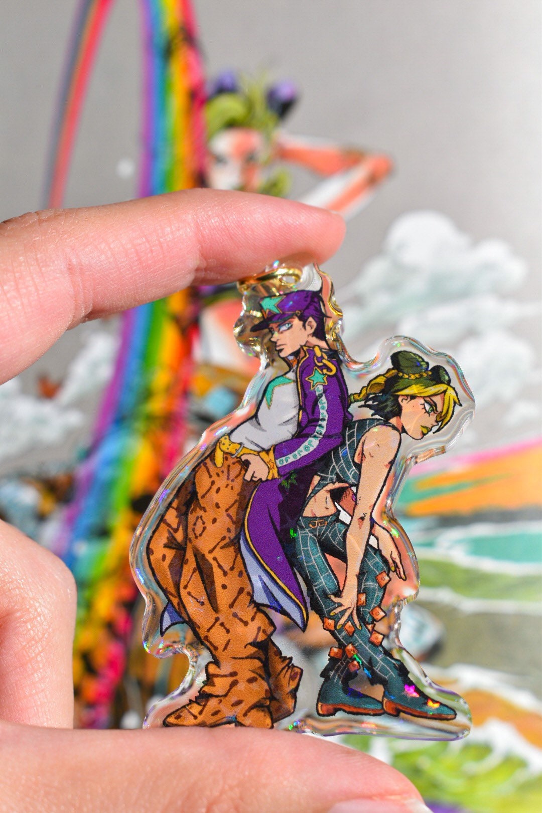 Jojo's Bizarre Adventure Stone Ocean Acrylic Keychain