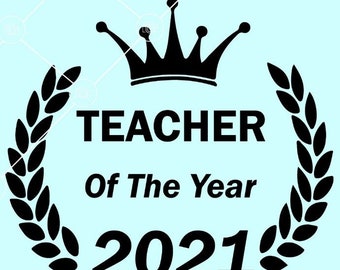 Download Teacher Of The Year Svg Etsy