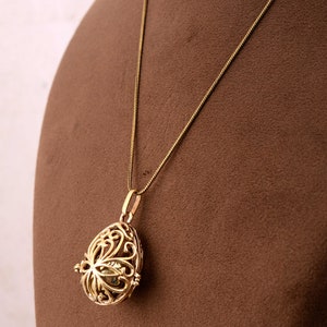 ANGEL CALLER - bola - harmony - chime - Gold pendant