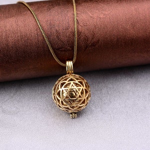 ANGEL CALLER - bola - harmony - chime - Gold pendant
