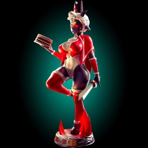 Sexy Lamb Leader Pin Up Figurine | 3D Resin print | Model Kit | Garage Kit | by Officer Rhu