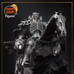 Knighted Skull 3D Printed Statue Fan Art | Garage Kit | Model Kit | designed by Nomnom Figures