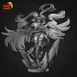 Dizzy 3D Printed Statue Fan Art from | Garage Kit | Model Kit | designed by Nomnom Figures