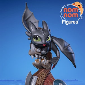 Friendly Dragon Companion Chibi 3D Printed Statue Kit | Garage Kit | Model Kit | designed by Nomnom Figures
