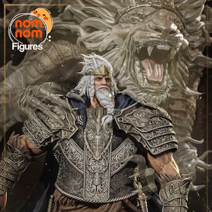 Lion God 3D Printed Statue Fan Art | Garage Kit | Model Kit | designed by Nomnom Figures