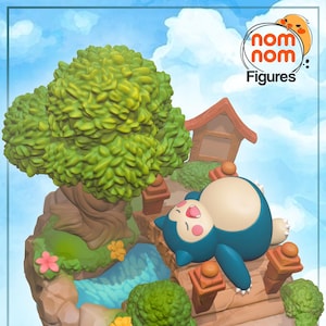 Chibi Sleepymon 3D Printed Statue Kit | Garage Kit | Model Kit | designed by Nomnom Figures