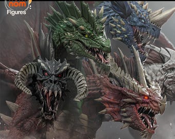 Ultimate Dragon Figurine or Model Kit by Nom Nom Figures