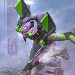 Estatua impresa en 3D del gigante Moster Fighter 01 (arte de fan) de / Kit de garaje / Kit de modelo / diseñado por Nomnom Figures