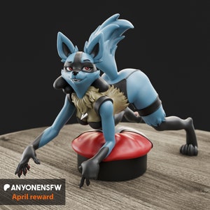 Fight Dog Pin Up Figurine | 3D Resin print | Model Kit | Garage Kit | by Anyone