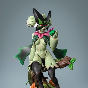 Grass Cat Pin Up Figurine | 3D Resin print | Model Kit | Garage Kit | by Anyone