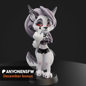 Chibi Hellhound Pin Up Figurine | 3D Resin print | Model Kit | Garage Kit | by Anyone