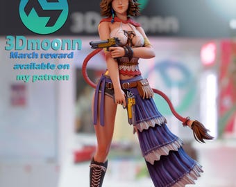 Ex evocatrice pin-up, statuetta o kit di modellismo stampato in 3D, progettato da 3DMoonn