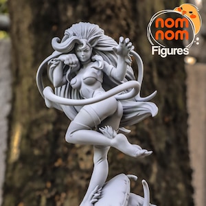Catgirl Brawler 3D Gedruckte Statue Fan Art | Garagen-Set | Modellbausatz | entworfen von Nomnom Figures