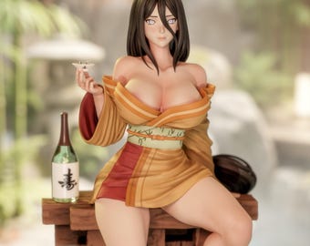 Miniatura ou kit de modelo impresso em 3D da Ninja Prodigy Pin Up, criado pela 3DMomoji.