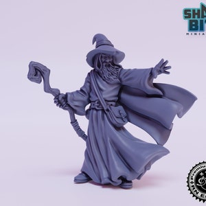Against the Shadows Amlund Maegon Miniature, 32mm scale 3D printed Tabletop RPG for DnD, Pathfinder, and more by RN Estudio