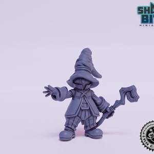 Classic JRPG Character Miniature Biboru, 32mm scale 3D printed Tabletop RPG for Dungeons & Dragons, Pathfinder, and more by RN Estudio