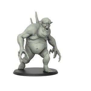 ZOMBIE DEMON 32mm Scale 3D Printed Mythical Creature Miniature for Tabletop Gaming by 3DIPStudios