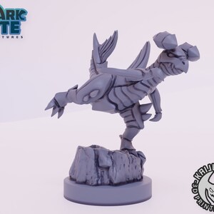 Kaijumon Gabite 3D Printed Miniature | Designed by Kaijumon Miniatures | Resin Printed | Unpainted Miniature
