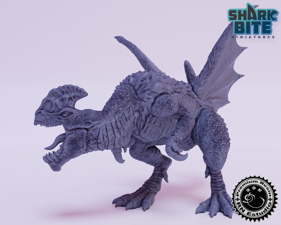 The Monster Hunters Cockatrizard Miniature, 32mm Scale 3D Printed