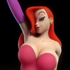 Vintage Cartoon Wife 3D Printed Statue | Garage Kit | Model Kit | designed by Torrida Minis