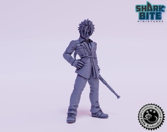 Classic JRPG Miniature Terry, 32mm scale 3D printed Tabletop RPG for Dungeons & Dragons, Pathfinder, and more by RN Estudio