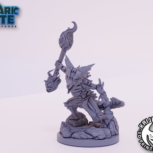 Kaijumon Alolan Marowack 3D Printed Miniature | Designed by Kaijumon Miniatures | Resin Printed | Unpainted Miniature