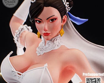 Braut Kämpfer Fan Art Pin Up Figur | 3D Resin Druck | Garagen-Set | Modellbausatz | von Peach Figuren