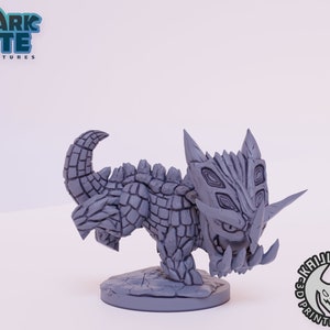 Kaijumon Bastiodon 3D Printed Miniature | Designed by Kaijumon Miniatures | Resin Printed | Unpainted Miniature