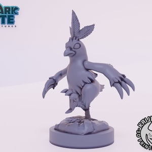 Kaijumon Combusken 3D Printed Miniature | Designed by Kaijumon Miniatures | Resin Printed | Unpainted Miniature