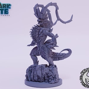 Kaijumon Koraidon 3D Printed Miniature | Designed by Kaijumon Miniatures | Resin Printed | Unpainted Miniature