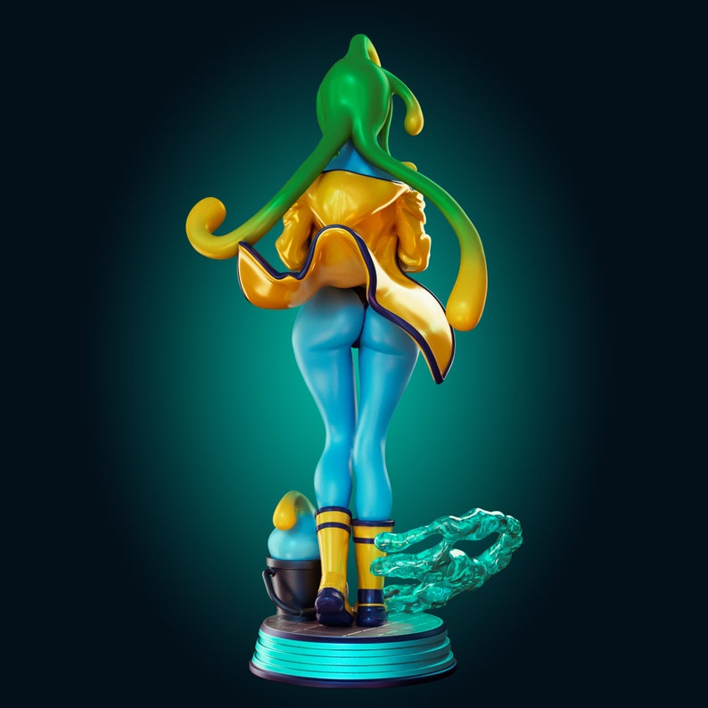 Slime Girl Pin Up Figurine 3D Resin print Model Kit Garage Kit by Officer Rhu image 2