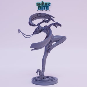 Sexy Hair Witch 3D Printed Statue | Garage Kit | Model Kit | Designed by Nomnom Figures