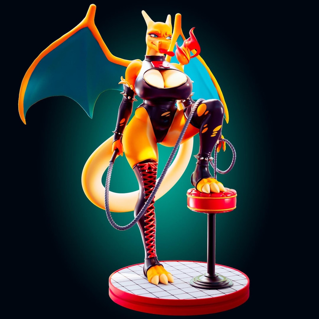 Dommy Mommy Dragon Girl Pin up Figurine 3D Resin Print Model Kit Garage Kit by Officer