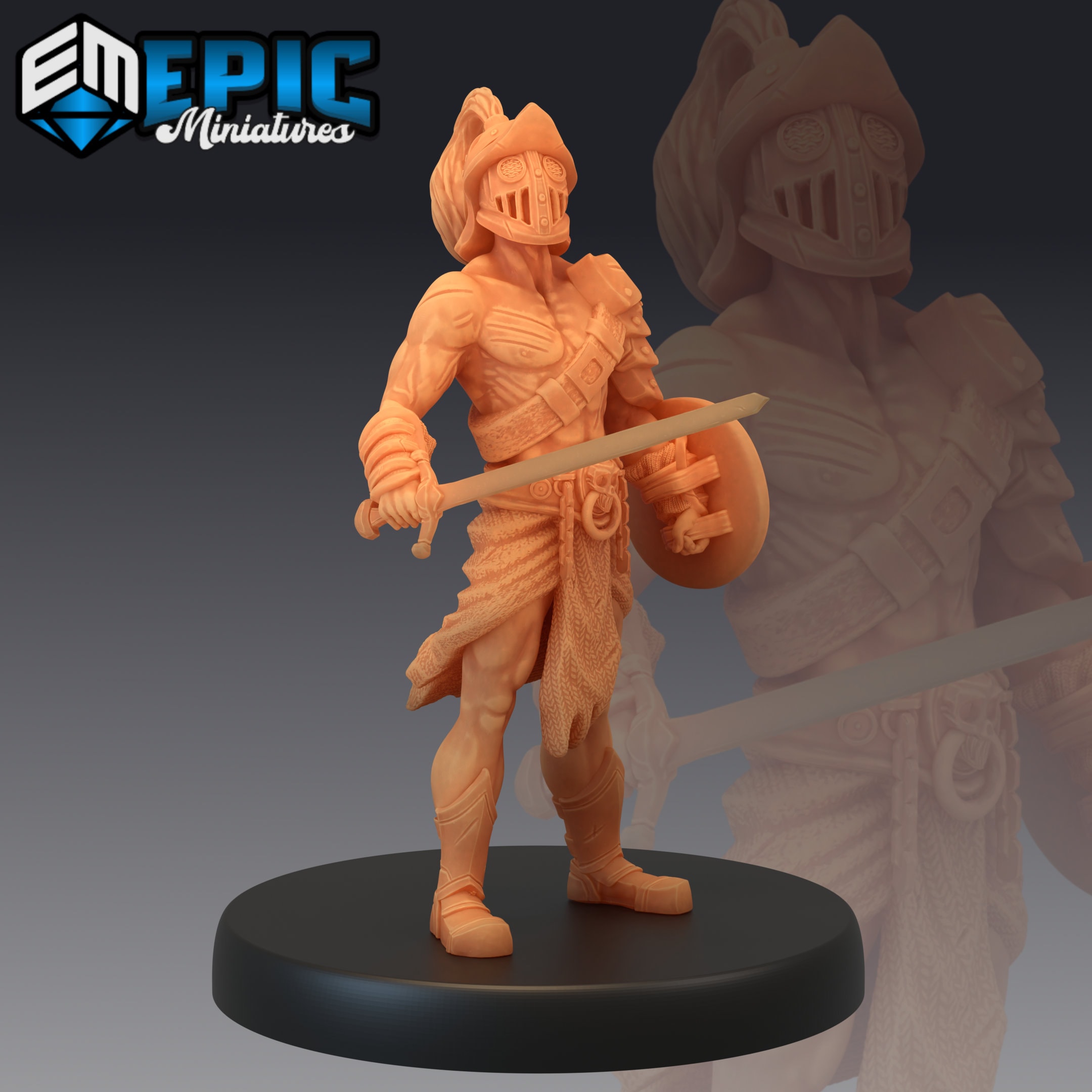 Male Gladiator Miniatures 28mm 3D printed Tabletop RPG for Etsy