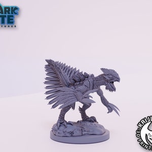 Kaijumon Sceptile 3D Printed Miniature | Designed by Kaijumon Miniatures | Resin Printed | Unpainted Miniature