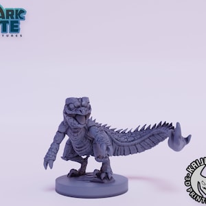 Kaijumon Charmander 3D Printed Miniature | Designed by Kaijumon Miniatures | Resin Printed | Unpainted Miniature
