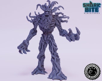 Against the Shadows Treefang Treeant Leader Miniature, 32mm scale 3D printed Tabletop RPG for DnD, Pathfinder, and more by RN Estudio