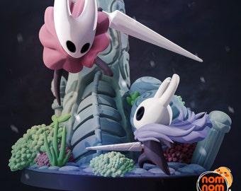 Ghostly Knight Chibi 3D Printed Statue Kit | Garage Kit | Model Kit | Designed by Nomnom Figures
