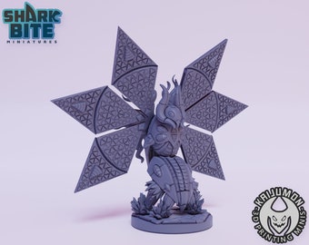 Kaijumon Iron Moth, miniatura da tavolo in resina