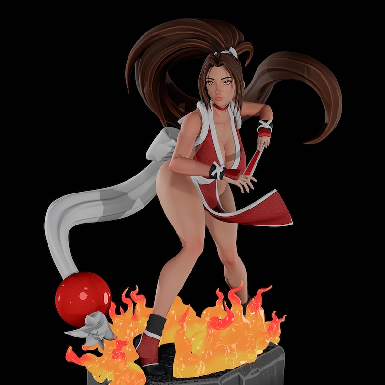 Firey Fighter Pin up Figurine or Model Kit by 3dmomoji - Etsy