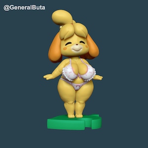Thiccabelle Fan Art Pin Up Figur | 3D Resin Druck | Garagen-Set | von General Buta